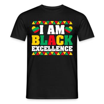 Black Woman African American Pride - Männer T-Shirt - Schwarz - Vorne - AI Model Male 178 light (178cm)