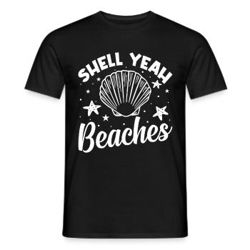Shell Sea Turtle Lovers Beaches - Men's T-Shirt - black - Front - AI Model Male 178 light (178cm)