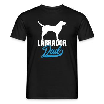 Labrador Dad - Männer T-Shirt - Schwarz - Vorne - AI Model Male 178 light (178cm)