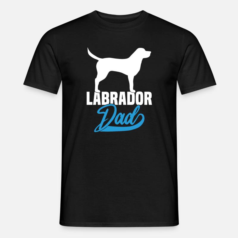 Labrador Dad - Männer T-Shirt - Schwarz