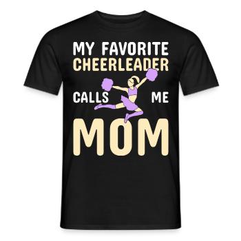 Pom-pom girl Cheerleading Gymnastique Danseuse - T-shirt homme - noir - Devant - AI Model Male 178 light (178cm)