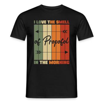I Love The Smell Of Propofol Laryngoscope Humor - Men's T-Shirt - black - Front - AI Model Male 178 light (178cm)
