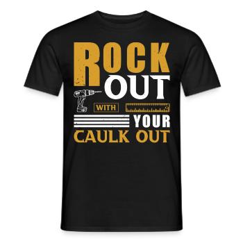 Conception de construction pour hommes Papa Ouvrier de la construction - T-shirt homme - noir - Devant - AI Model Male 178 light (178cm)