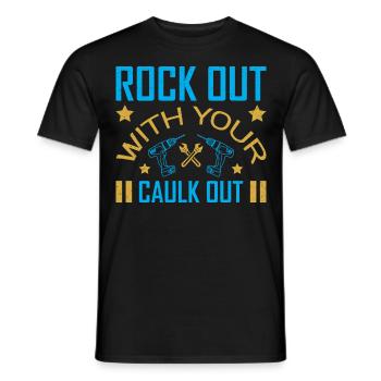 Building Design For Men Daddy Construction Worker - Men's T-Shirt - black - Front - AI Model Male 178 light (178cm)