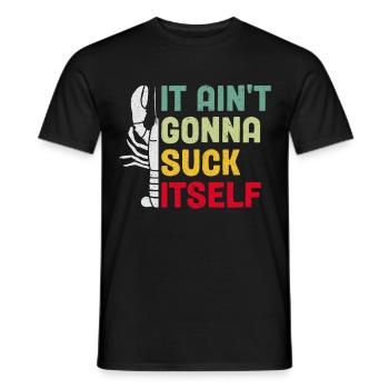 Well, it won't get itself spiny crayfish - Men's T-Shirt - black - Front - AI Model Male 178 light (178cm)