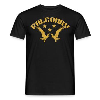 Falconer Falconry Falcon Ornithology Falcon - Männer T-Shirt - Schwarz - Vorne - AI Model Male 178 light (178cm)