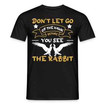 Falconer Falconry Falcon Ornithology Falcon - Männer T-Shirt - Schwarz - Vorne - AI Model Male 178 light (178cm)