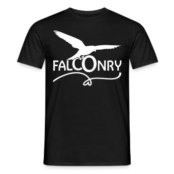 Falconer Falconry Falcon Ornithology Falcon - Männer T-Shirt - Schwarz - Vorne - AI Model Male 178 light (178cm)