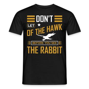 Falconer Falconry Falcon Ornithology Falcon - Männer T-Shirt - Schwarz - Vorne - AI Model Male 178 light (178cm)