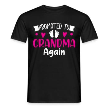 Mamie 2023 Annonce Grossesse Grand-mère - T-shirt homme - noir - Devant - AI Model Male 178 light (178cm)