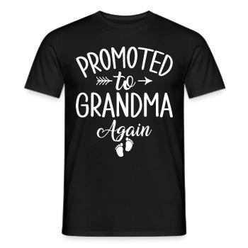 Mamie 2023 Annonce Grossesse Grand-mère - T-shirt homme - noir - Devant - AI Model Male 178 light (178cm)