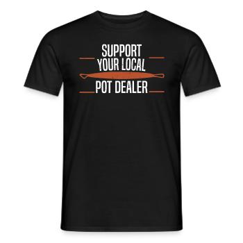 Poterie Argile Cours de poterie Poterie Poterie - T-shirt homme - noir - Devant - AI Model Male 178 light (178cm)
