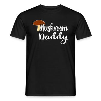 Mushroom picker mushroom mushroom hunter mushroom lover mushroom farm - Men's T-Shirt - black - Front - AI Model Male 178 light (178cm)