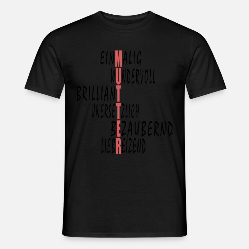 Mama ist die beste - Männer T-Shirt - Schwarz
