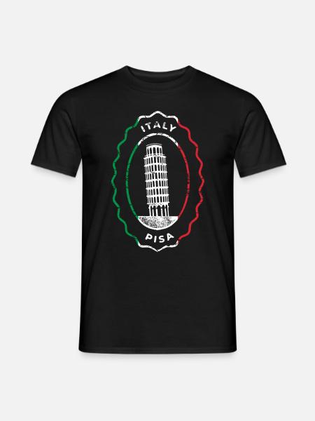 Italy Pisa Italien Der Schiefe Turm Von Pisa Rom - Mænd T-shirt - sort
