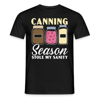 Konservierungssaison hat mir die Vernunft geraubt - Männer T-Shirt - Schwarz - Vorne - AI Model Male 178 light (178cm)