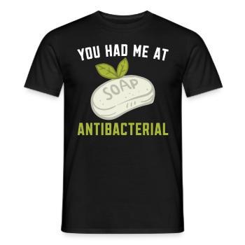 Ils m’ont eu chez Antibacterial Soap Maker - T-shirt homme - noir - Devant - AI Model Male 178 light (178cm)