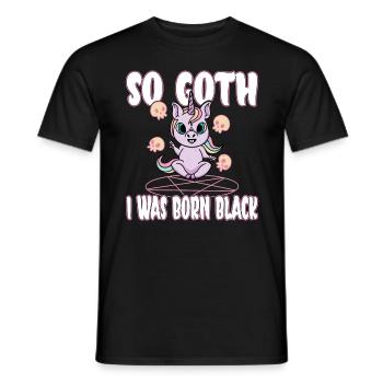 Satan Beelzebub Devil Gothic Pentagram Mystical - Men's T-Shirt - black - Front - AI Model Male 178 light (178cm)
