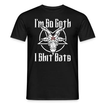 Satan Beelzebub Devil Gothic Pentagram Mystical - Men's T-Shirt - black - Front - AI Model Male 178 light (178cm)