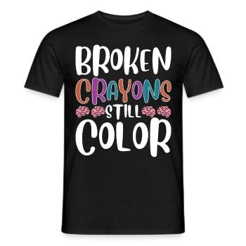Mental Health Awareness - Men's T-Shirt - black - Front - AI Model Male 178 light (178cm)
