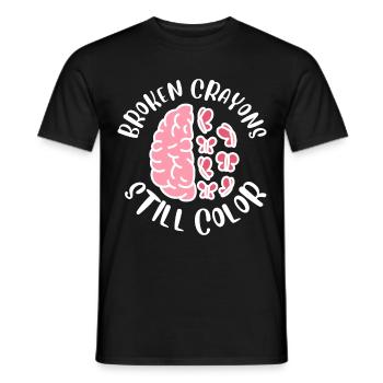 Mental Health Awareness - Men's T-Shirt - black - Front - AI Model Male 178 light (178cm)