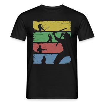 Arnis Balintawak Escrima Martial Arts - Men's T-Shirt - black - Front - AI Model Male 178 light (178cm)