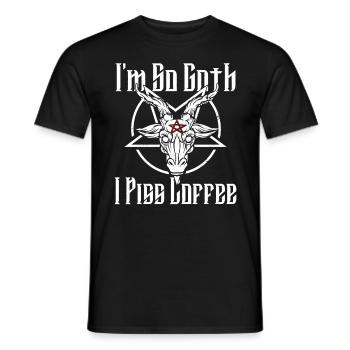 Satan Belzébuth Diable Gothique Pentagramme Mystique - T-shirt homme - noir - Devant - AI Model Male 178 light (178cm)