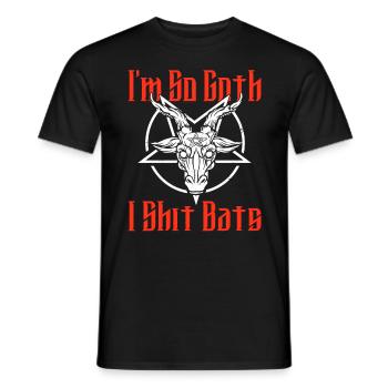 Satan Beelzebub Devil Gothic Pentagram Mystical - Men's T-Shirt - black - Front - AI Model Male 178 light (178cm)