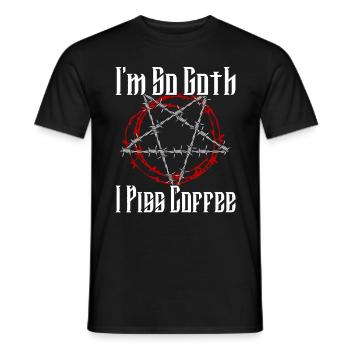 Satan Belzébuth Diable Gothique Pentagramme Mystique - T-shirt homme - noir - Devant - AI Model Male 178 light (178cm)