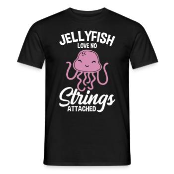 Méduses Méduses Ocean Sea Life Motif - T-shirt homme - noir - Devant - AI Model Male 178 light (178cm)