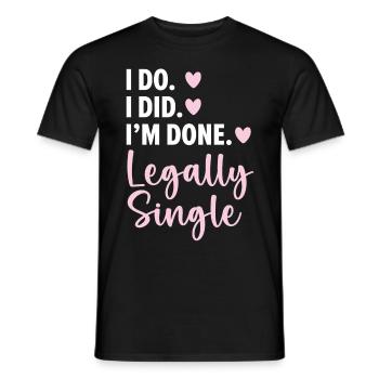 Vouloir. J’ai. J’ai fini. Chanter légalement - T-shirt homme - noir - Devant - AI Model Male 178 light (178cm)