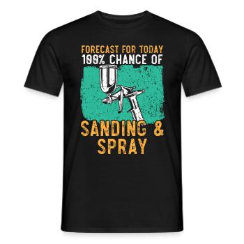Je ne peux pas, j’ai des plans dans la cabine Karos - T-shirt homme - noir - Devant - AI Model Male 178 light (178cm)