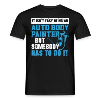I'm only here because of the pinpricks body - Men's T-Shirt - black - Front - AI Model Male 178 light (178cm)