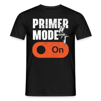 Primer mode in car painting car painter - Men's T-Shirt - black - Front - AI Model Male 178 light (178cm)