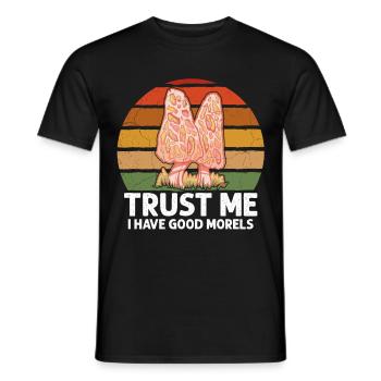 Morel Mushroom Hunting Nicht Alle Wanderer - Männer T-Shirt - Schwarz - Vorne - AI Model Male 178 light (178cm)