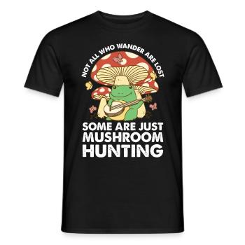 Morel Mushroom Hunting Nicht Alle Wanderer - Männer T-Shirt - Schwarz - Vorne - AI Model Male 178 light (178cm)