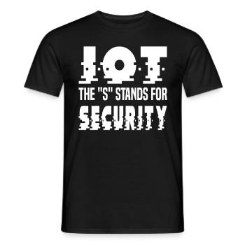 Internet Of Things IOT Programmierer Admin IT - Männer T-Shirt - Schwarz - Vorne - AI Model Male 178 light (178cm)