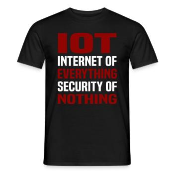 Internet Of Things IOT Programmierer Admin IT - Männer T-Shirt - Schwarz - Vorne - AI Model Male 178 light (178cm)
