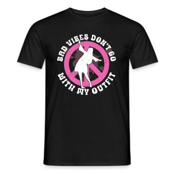 Hippie Peace Zeichen Frieden Blumen Blumenkind - Männer T-Shirt - Schwarz - Vorne - AI Model Male 178 light (178cm)