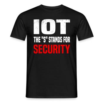 Internet Of Things IOT Programmierer Admin IT - Männer T-Shirt - Schwarz - Vorne - AI Model Male 178 light (178cm)