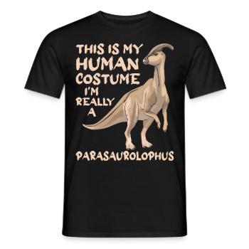 Dino Parasauolophus Dinosaure - T-shirt homme - noir - Devant - AI Model Male 178 light (178cm)