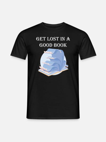 Get lost in a good book - Men's T-Shirt - black
