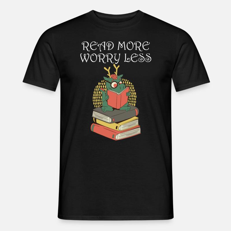 Read more, worry less - Men’s T-shirt - black