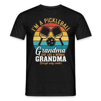 Pickleball Opa Pickleball Spieler - Männer T-Shirt - Schwarz - Vorne - AI Model Male 178 light (178cm)
