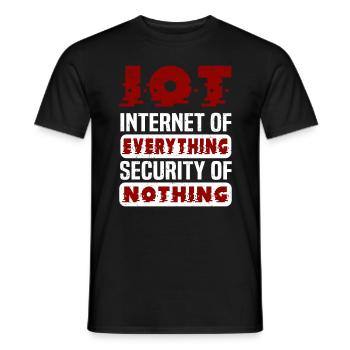 Internet Of Things IOT Programmierer Admin IT - Männer T-Shirt - Schwarz - Vorne - AI Model Male 178 light (178cm)