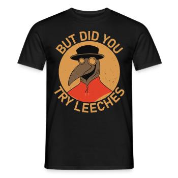 Plague Doctor Medieval Doctor Doctor Doctor - Men's T-Shirt - black - Front - AI Model Male 178 light (178cm)