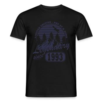 Legend since 1993 - Men's T-Shirt - black - Front - AI Model Male 178 light (178cm)