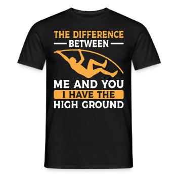 Stabhochsprung Stabspringer Leichtathletik - Männer T-Shirt - Schwarz - Vorne - AI Model Male 178 light (178cm)