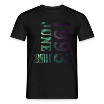 June 30, 1993 30th birthday - Men's T-Shirt - black - Front - AI Model Male 178 light (178cm)