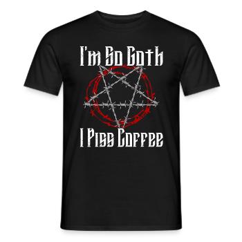 Satan Beelzebub Teufel Gothic Pentagram Mystisch - Männer T-Shirt - Schwarz - Vorne - AI Model Male 178 light (178cm)